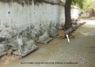 26 Ft Long Teak Wood For Dwajastambham